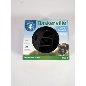 Baskerville Dog Muzzle Size 5, 4.5in x 13.5in Boxer Doberman Shepherd Retriever